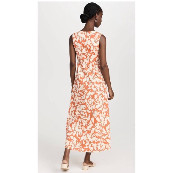 Misa Los Angeles Orange and White Maxi Dress - Picture 3 of 8